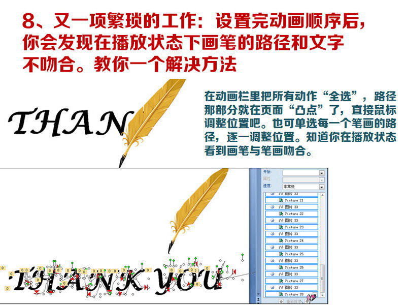 PowerPoint制作教程:PPT放映结束各种手写谢谢观看的方法
