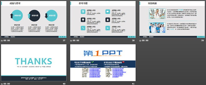 临床医学类大学毕业论文答辩PPT模板