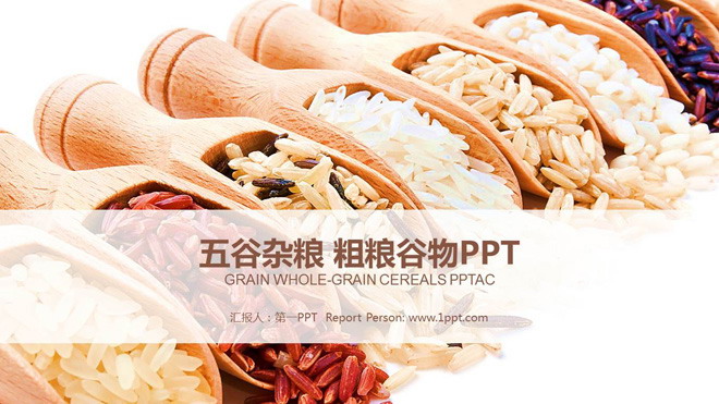 五谷杂粮粮食农产品PPT模板