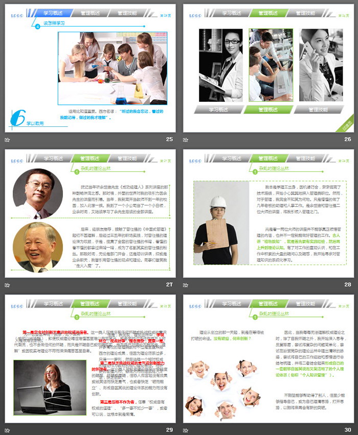 职业经理人该学哪些管理PPT下载