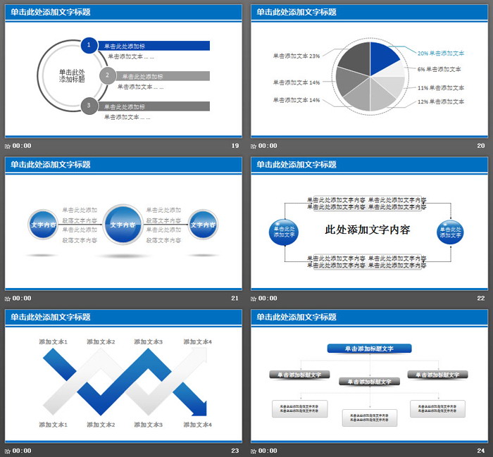蓝色楼盘背景的房地产工作总结汇报PPT模板