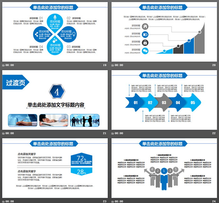 图片排版设计的公司简介产品宣传PPT模板