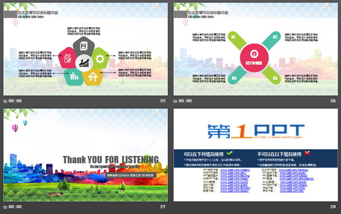 争创全国文明城市PPT模板