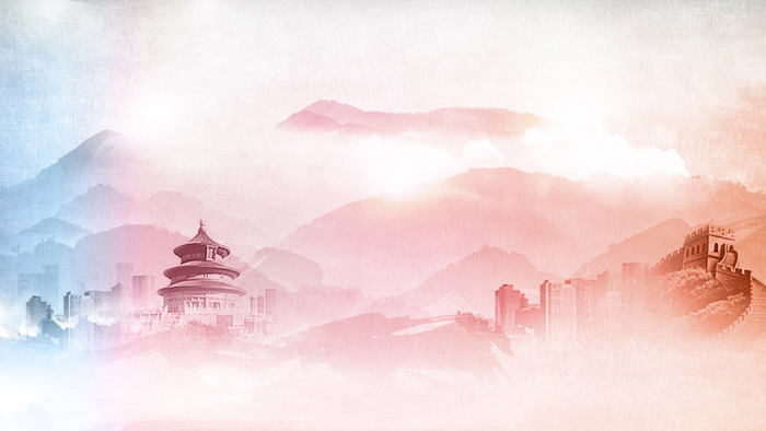 天安门华表党政PPT背景图片