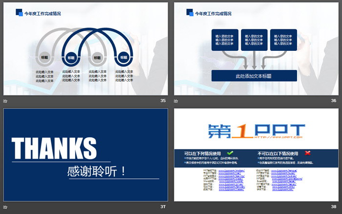 上升箭头背景的数据分析报告PPT模板