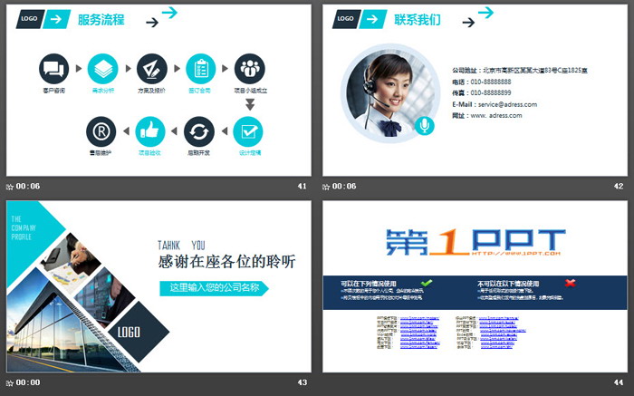 图片排版设计的公司简介商业融资PPT模板