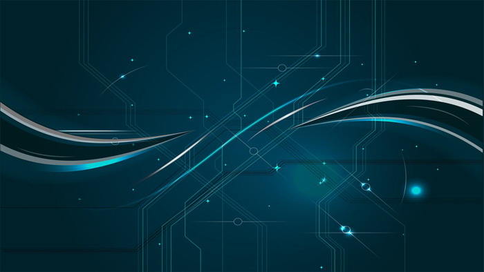 六张点线粒子科技PPT背景图片合集一