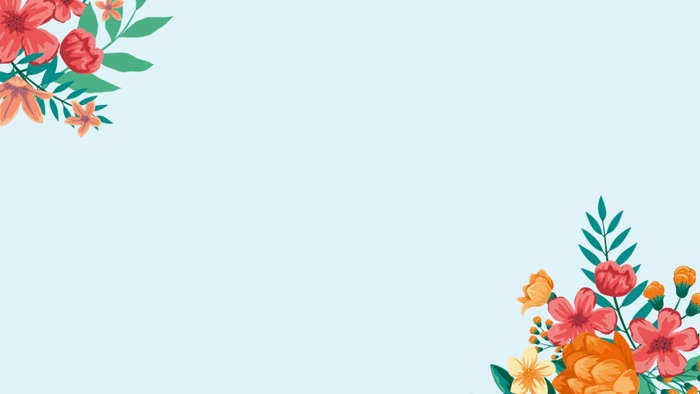 六张卡通花卉图案PPT背景图片