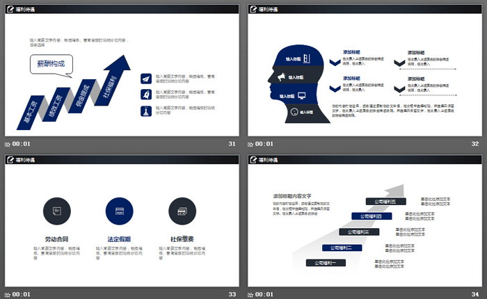 大气建筑背景的企业文化宣传PPT模板