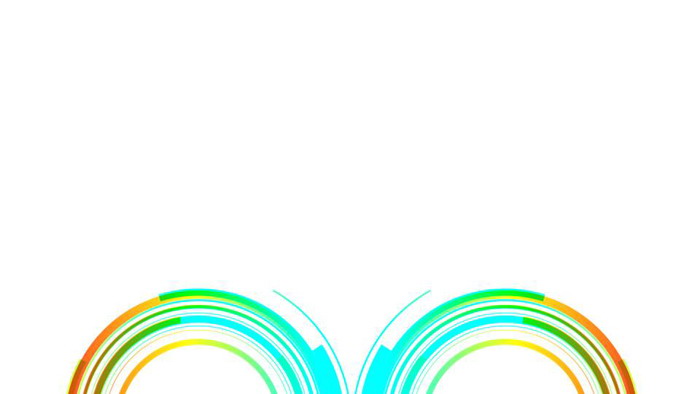 20张彩色抽象曲线PPT背景图