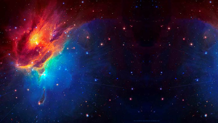 三张炫酷星空星球PPT背景图片