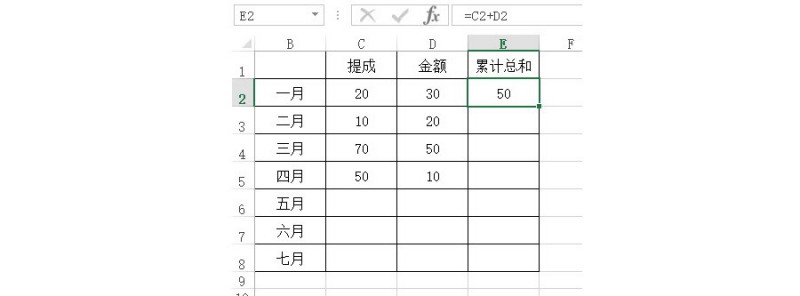 如何用Excel设计一个销售提成累计统计表？