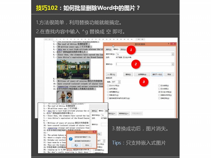 如何批量删除Word中的图片？