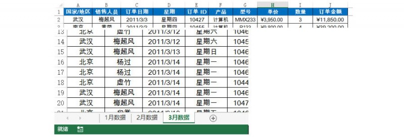 Excel如何实现多表的合并数据透视？