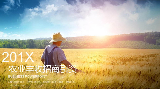 农业招商引资PPT模板
