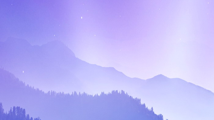 紫色淡雅群山PPT背景图片