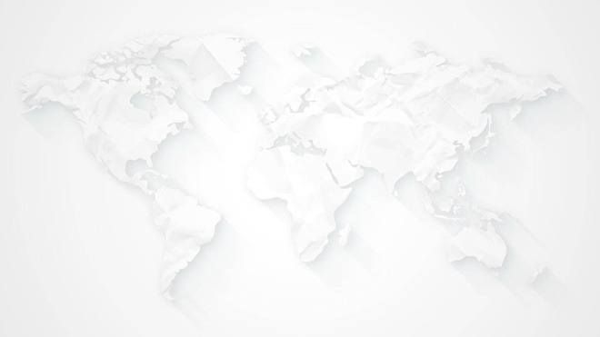 带阴影效果的世界地图PPT背景图片