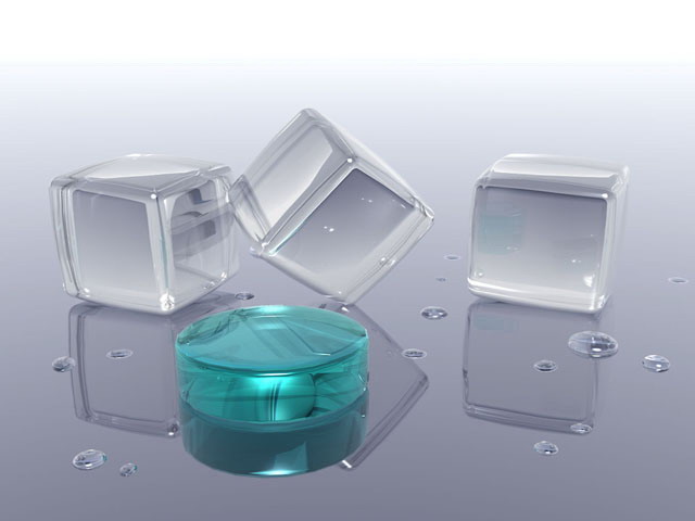 3d冰块PowerPoint背景图片下载