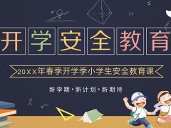 小学生安全教育主题班会PPT免费下载