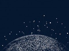 科技感点线星球PPT背景图片素材免费下载