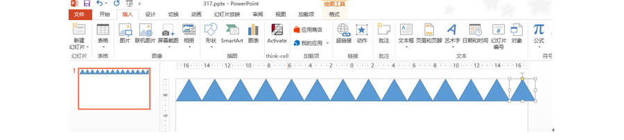 PPT制作技巧：如何快速绘制三角形背景效果？